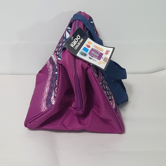 Igloo Mini Essential Tote Insulated Zip Closure 9 Can Cooler Bag Travel Beach - Picture 3 of 10